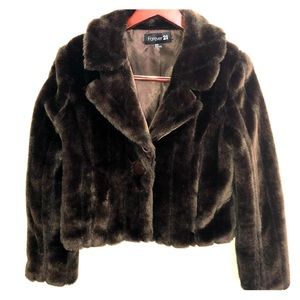 Forever 21 fur faux coat